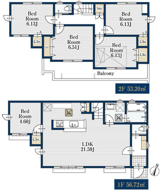 府中市南町2丁目新築h-47509間取り