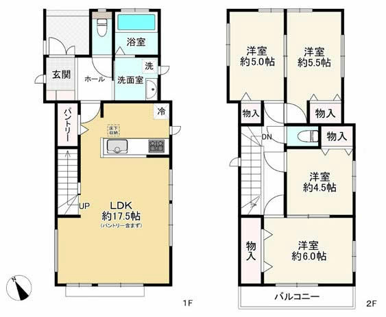 府中市四谷3丁目中古h-47536間取り