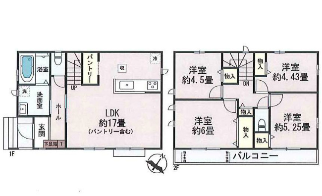 府中市四谷4丁目新築h-47599間取り