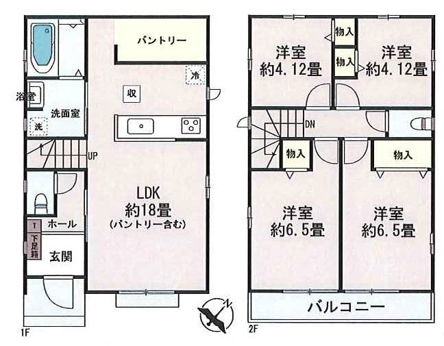 府中市四谷4丁目新築h-47603間取り