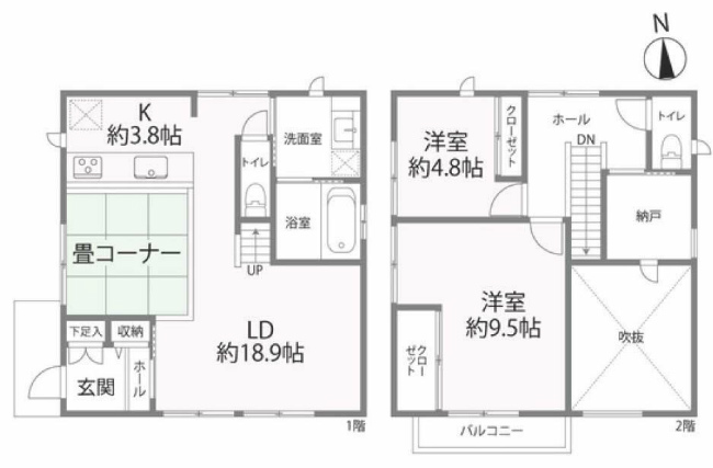 府中市朝日町1丁目中古h-47613間取り