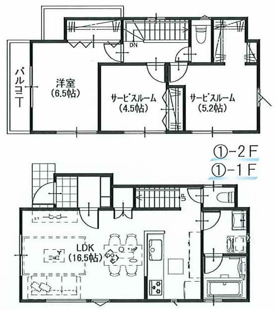 府中市白糸台6丁目新築h-47625間取り