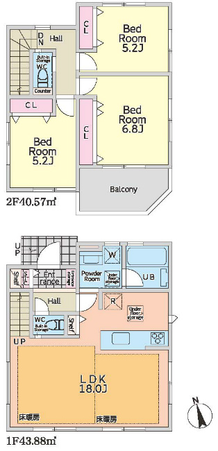 府中市美好町3丁目新築h-47741間取り