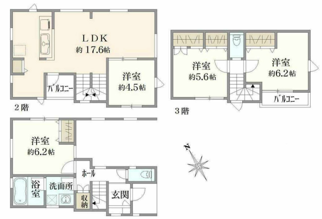 府中市府中町1丁目中古h-47745間取り