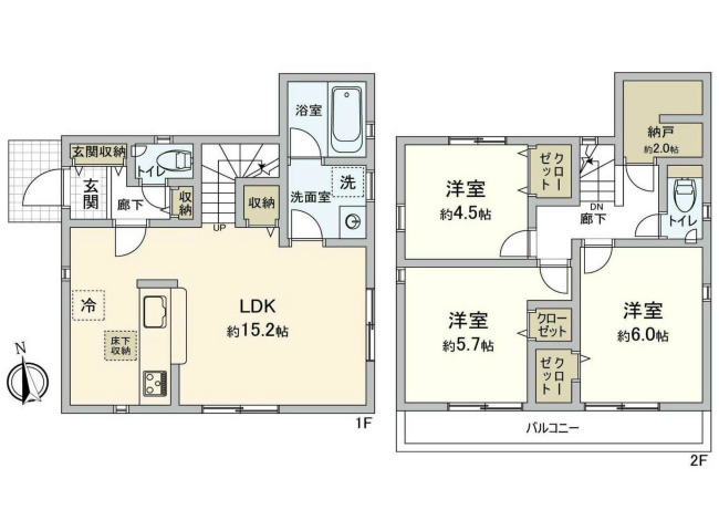 府中市白糸台4丁目新築h-47763間取り
