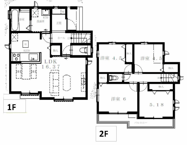 府中市紅葉丘3丁目新築h-47783間取り