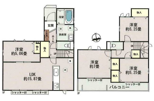 府中市日新町3丁目新築h-47807間取り