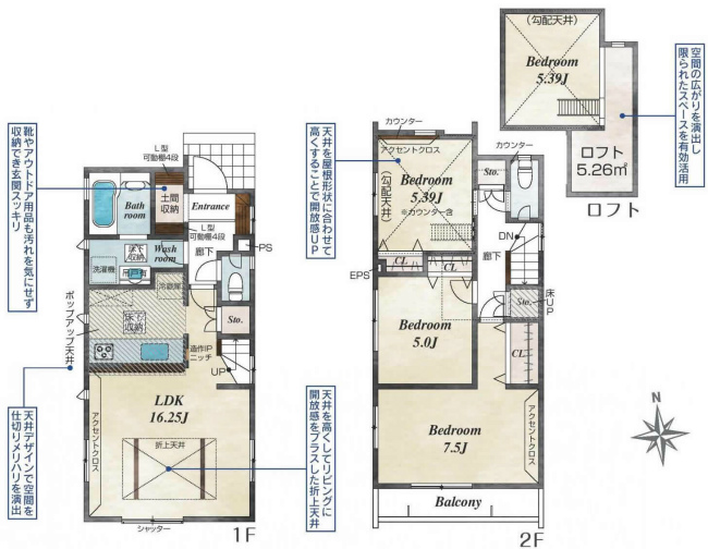 府中市朝日町1丁目新築h-47817間取り