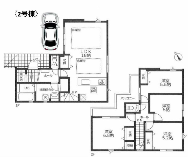 府中市分梅町5丁目新築h-47844間取り