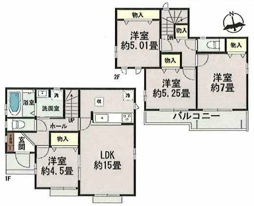 府中市日新町3丁目新築h-47888間取り