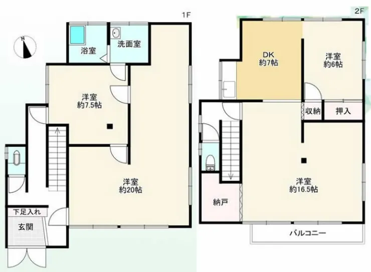 府中市小柳町4丁目 中古一戸建て（多磨霊園駅・H-47979）の間取り図