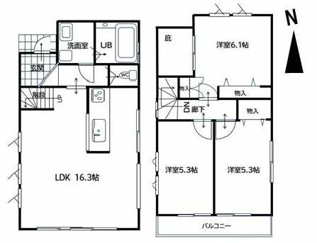 府中市是政3丁目中古h-47982間取り