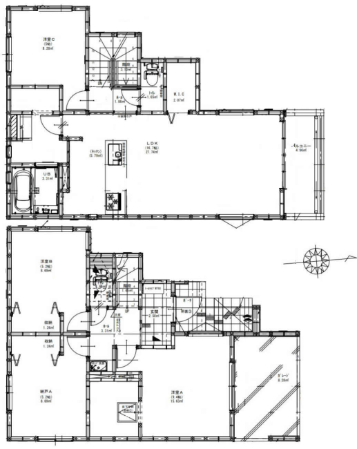 府中市幸町1丁目新築h-48105間取り