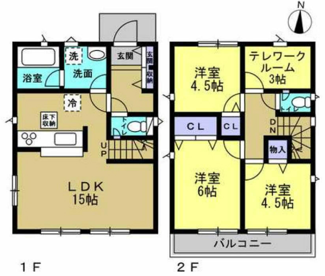 府中市若松町3丁目新築h-48114間取り
