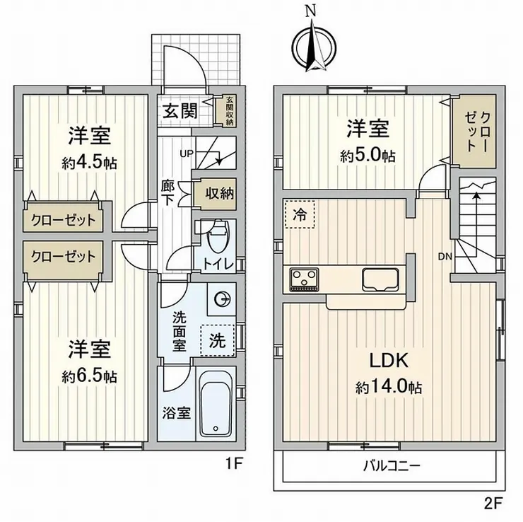 府中市本町3丁目の新築一戸建て（府中本町駅・H-48169）の間取り図