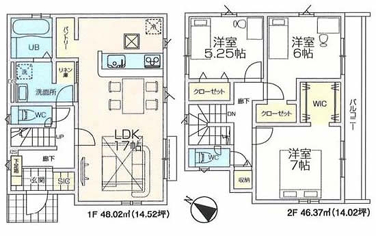 府中市小柳町2丁目新築h-48176間取り