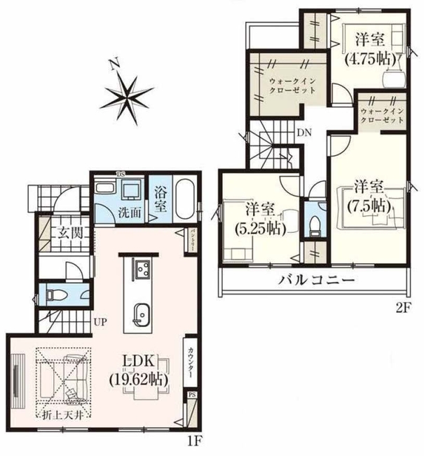 府中市四谷3丁目新築h-48208間取り