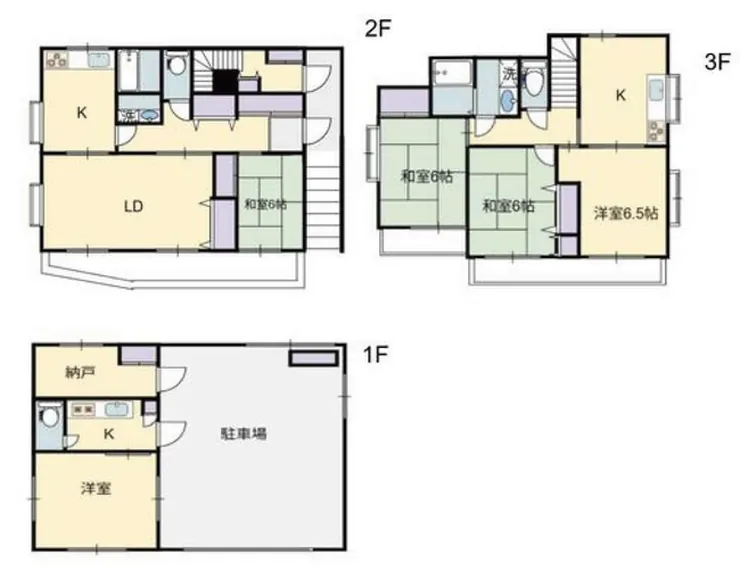 府中市是政5丁目 中古一戸建て（是政駅・H-48229）の間取り図