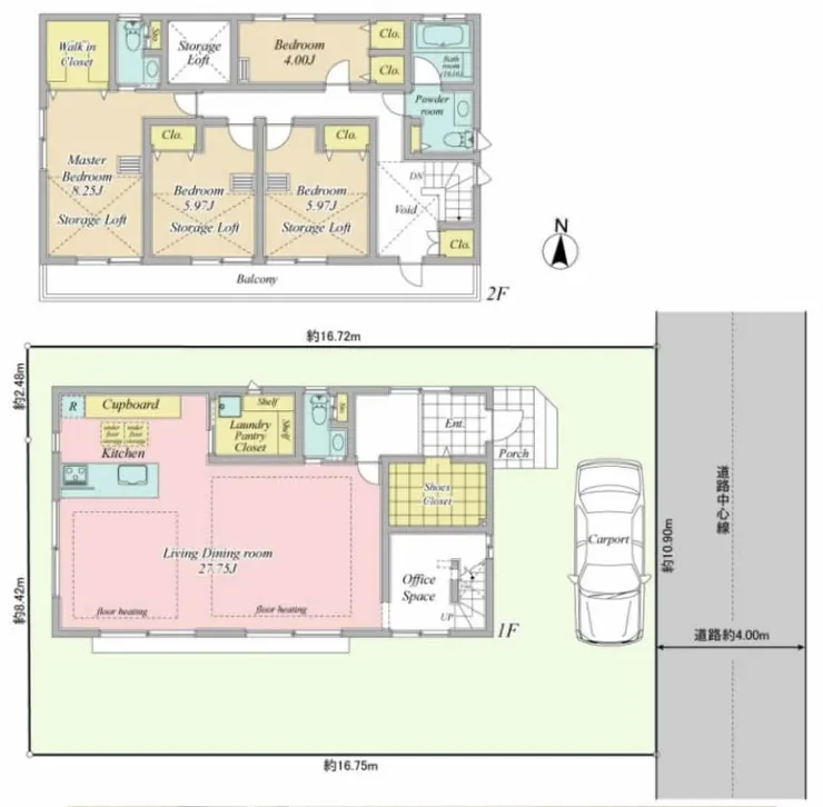 府中市多磨町1丁目 中古一戸建て（多磨駅・H-48251）の間取り図