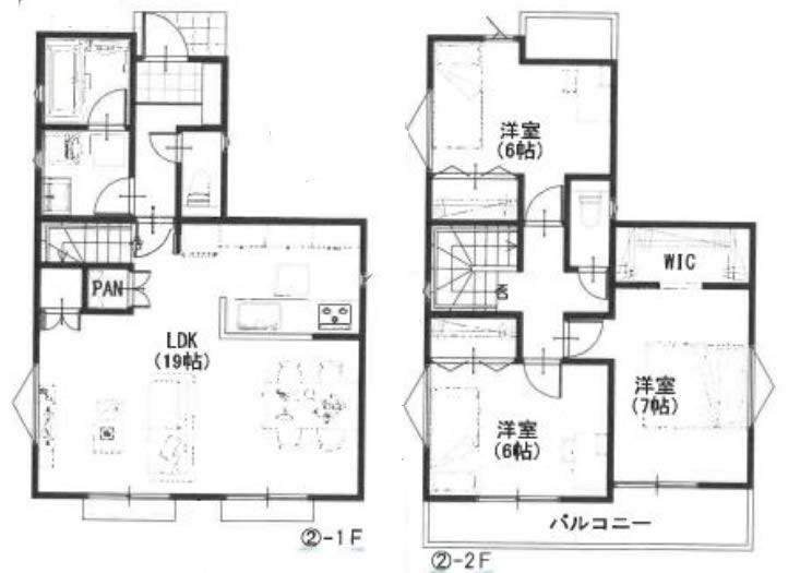 府中市新町2丁目の新築一戸建て（府中駅・H-48277）の間取り図