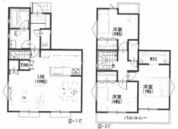 府中市新町2丁目 新築一戸建て（府中駅・H-48277）の間取り図