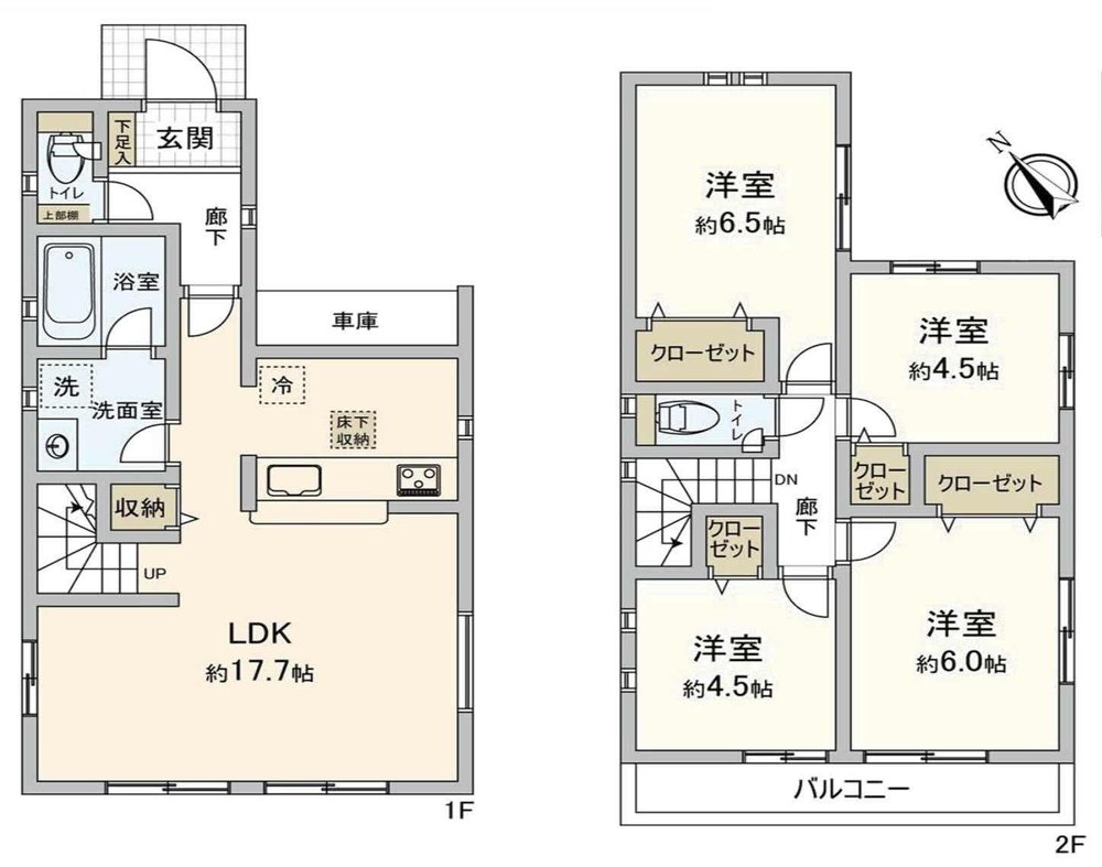 府中市西府町1丁目 中古一戸建て（西府駅・H-48328）の間取り図