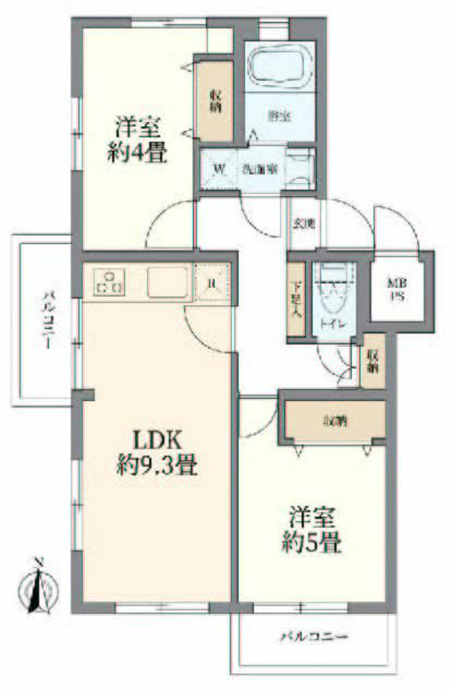 府中日鋼団地間取り