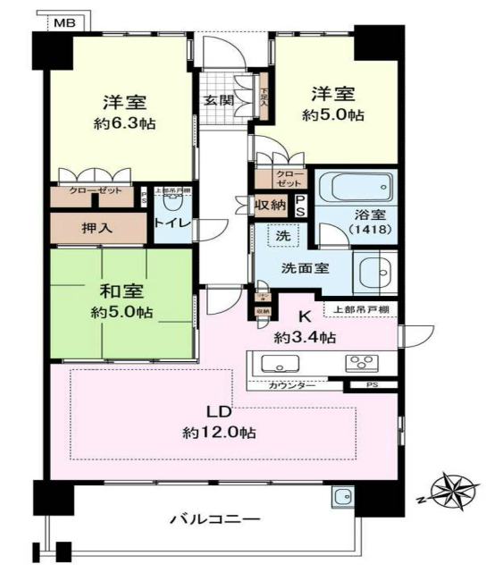 アデニウム府中白糸台間取り