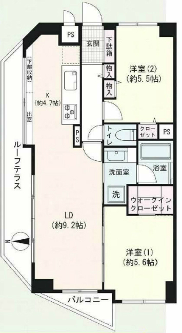 グランレーブ府中間取り