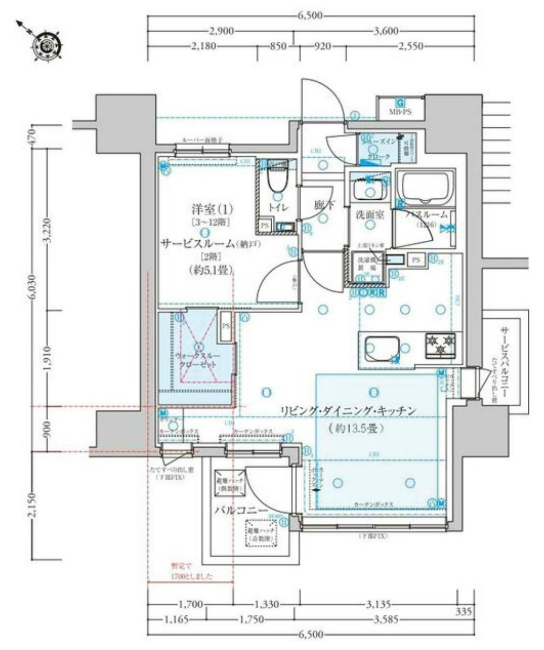 クリオ府中本町ブライトマークス間取り