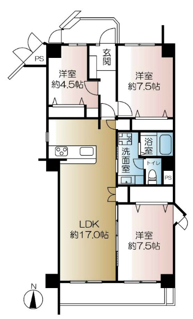 府中ビレジ間取り
