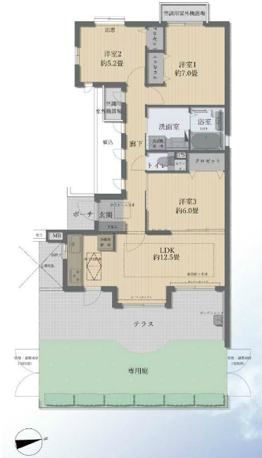 レクセルマンション武蔵野台間取り