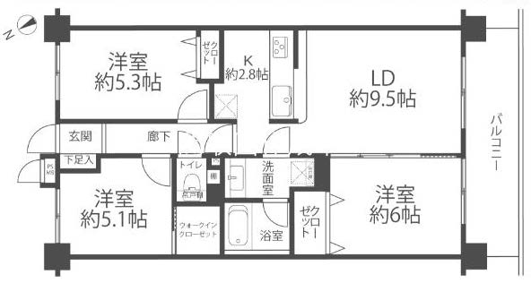センチュリー府中間取り