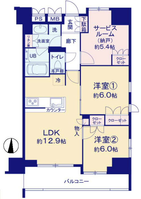アイディーコート府中グリーンウィンド間取り