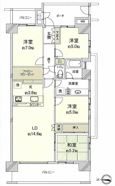 エフユニバース間取り