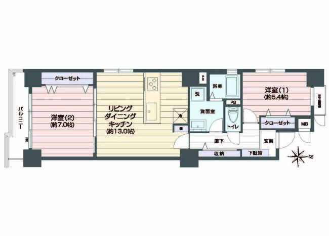 メゾン府中(宮町1)間取り