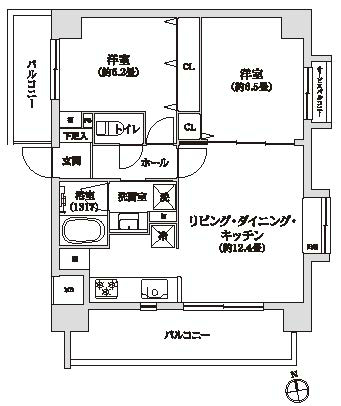 グレイスコート府中駅前間取り