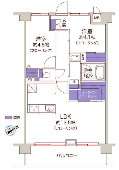 マイキャッスル府中緑町間取り
