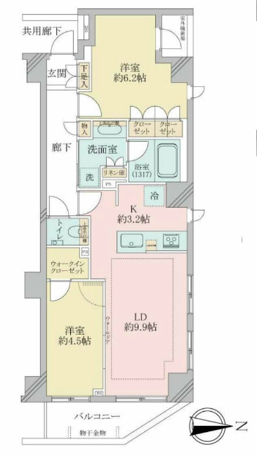 リビオ府中寿町間取り