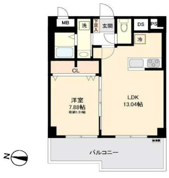 MAC東府中ホームズ間取り
