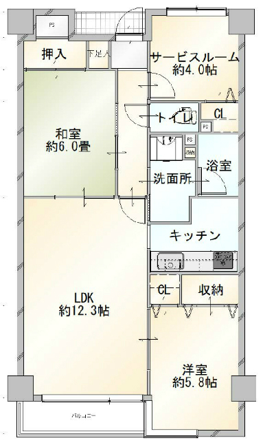 ユニーブル東府中リノヴァス間取り