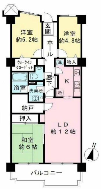 府中ビレジⅡ間取り