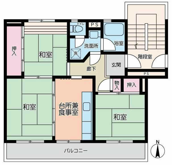 車返団地3街区(白糸台4)間取り