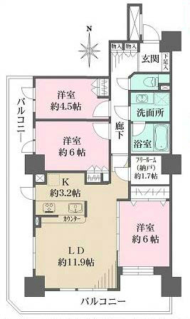 ライオンズタワー府中間取り