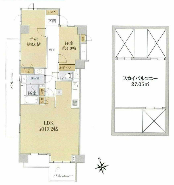 ダイヤモンドスクエア東府中間取り