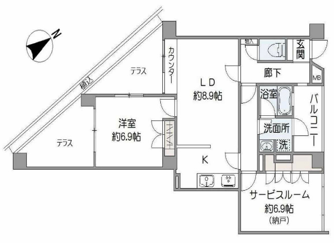 グランドメゾン武蔵小金井間取り