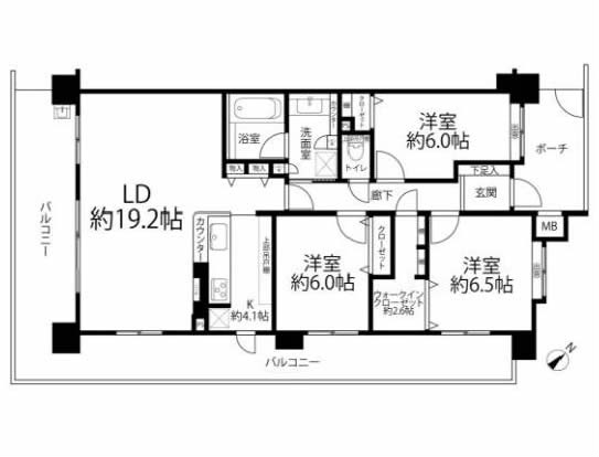 カレン多摩川間取り