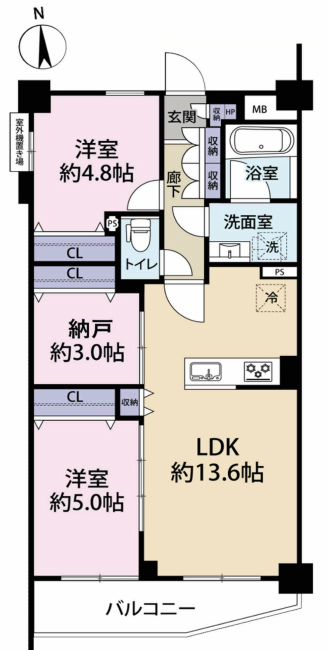 レヂオンス府中間取り