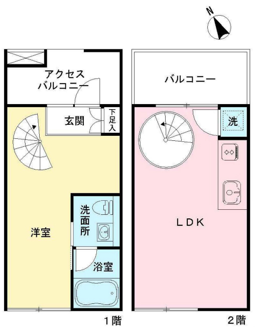 コートレミージュ中河原間取り