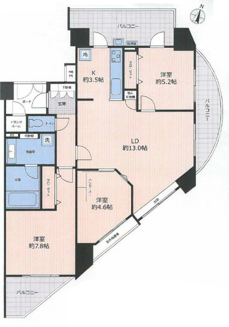 日神パレステージ府中間取り